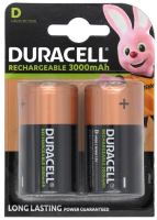 Baterie Duracell Stay Charged, D, 3000mAh, nabíjecí, (Blistr 2ks)