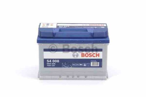 Autobaterie BOSCH Blue S4 008, 74Ah, 12V, 680A, 0 092 S40 080 (1)