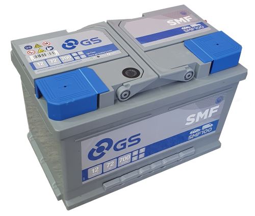 Autobaterie GS SMF/Yuasa 72Ah, 12V, 700A, SMF100