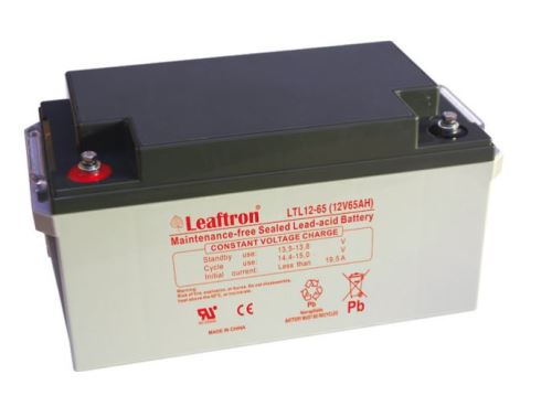 Akumulátor (baterie) Leaftron LTL12-65, 12V - 65Ah, 10let