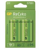 Baterie GP Recyko 5700mAh, HR20, D, nabíjecí, (Blistr 2ks), 1032422570, B2145