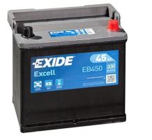 Autobaterie EXIDE Excell 12V, 45Ah, 330A, EB450