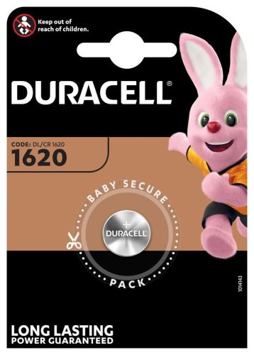 Baterie Duracell CR1620, Lithium, 3V, (Blistr 1ks)
