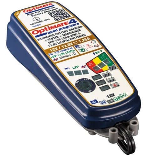 Nabíječka OptiMate 4 Quad program CAN-BUS, 12V, 1A, TM630 (automatická nabíječka)