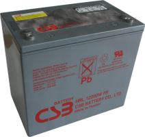 Akumulátor (baterie) CSB HRL12200W, 12V, 50Ah, zapuštěný závit M6
