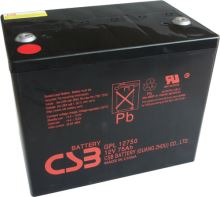 Akumulátor (baterie) CSB GPL12750, 12V, 75Ah, zapuštěný závit, M8
