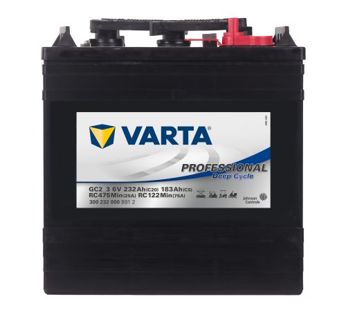 Trakční baterie Varta Professional Deep Cycle 232Ah, 6V (GC2_3) - průmyslová profi