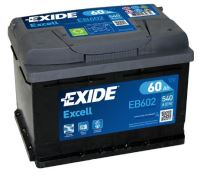Autobaterie EXIDE Excell 12V, 60Ah, 540A, EB602