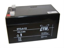 Akumulátor (baterie) CTM/CT 12-3,4 (3,4Ah - 12V - Faston 187)