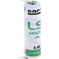 Baterie Saft LS14500PFR, 3,6V, (velikost AA), 2600mAh, (s vývody 3pin, plusový pól: 1pin)