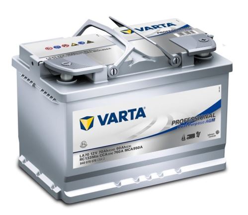 Trakční baterie VARTA Professional Dual Purpose AGM 70Ah, 12V, LA70