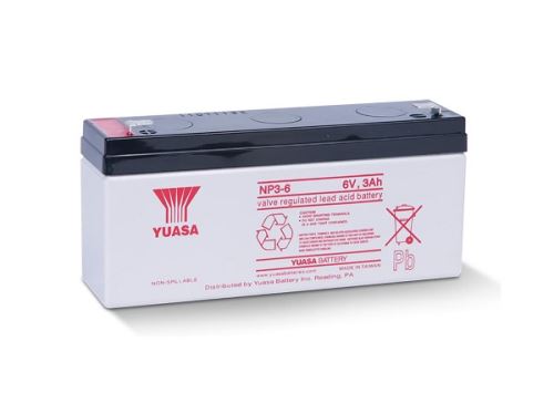 Záložní akumulátor (baterie) Yuasa NP 3-6 (3Ah, 6V)