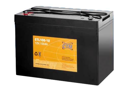 Akumulátor (baterie) CTM/CTL 12-100 (100Ah - 12V - závit M6)