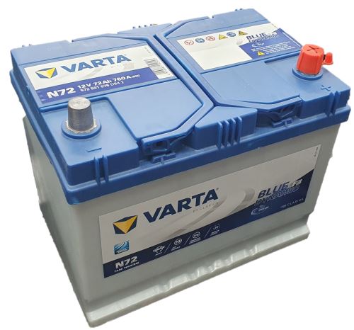 Autobaterie VARTA Blue Dynamic EFB (START-STOP) 72Ah, 12V (N72)