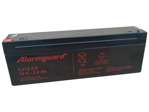 Baterie (akumulátor) ALARMGUARD CJ12-2.6S, 12V, 2,6Ah