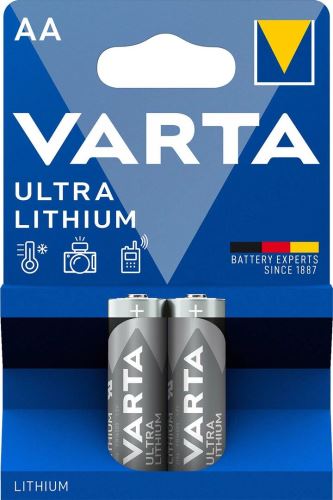 Baterie Varta Ultra Lithium, 6106, AA, LR6, (Blistr 2ks)