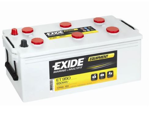 Trakční baterie EXIDE EQUIPMENT, 12V, 135Ah, ET950