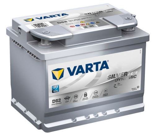 Autobaterie VARTA Silver Dynamic AGM (START-STOP) 60Ah (D52)