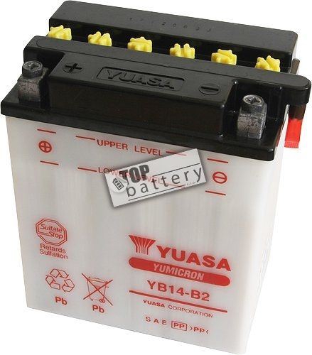 Motobaterie Yuasa YB14-B2, 12V, 14Ah