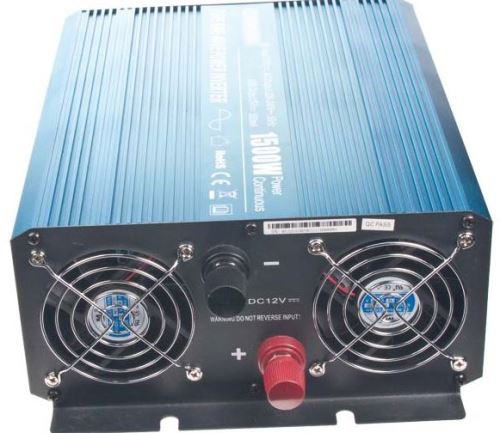Měnič napětí z 12V na 230V, 1500W sinus + USB (1)