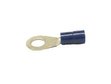 Kabelové očko, očka (oko) 4mm, pro drát 1,5-2,5mm, izolované, modré