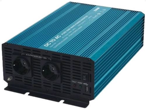 Měnič napětí Carspa P3000U-24 24V/ 230V+USB 3000W, čistá sinusovka