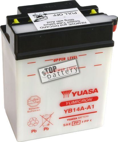 Motobaterie Yuasa YB14A-A1, 12V, 14Ah
