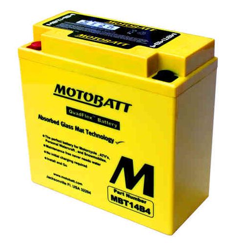 Motobaterie Motobatt MBT14B4 12V, 13Ah, 175A (YT14B-4, YT14B-BS)