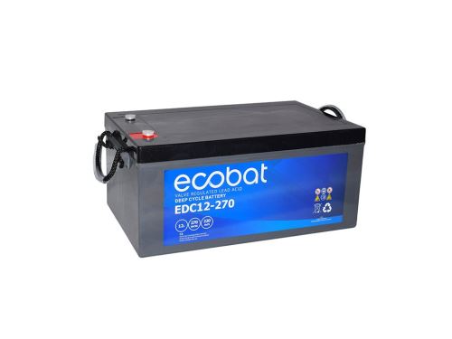 Trakční (gelová) baterie ECOBAT EDC12-270 , 270Ah, 12V