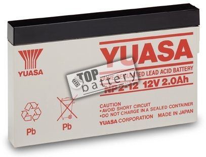 Záložní akumulátor (baterie) Yuasa NP 2-12 (2Ah, 12V)