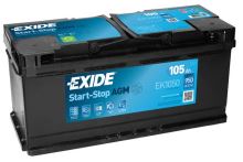 Autobaterie EXIDE Start-Stop AGM, 12V, 105Ah, EK1050