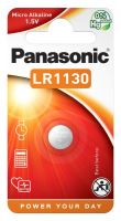 Baterie Panasonic LR1130, LR54, 389, 390, AG10, 189, Alkaline, 1,5V, (Blistr 1ks)