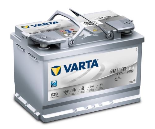 Autobaterie VARTA Silver Dynamic AGM (START-STOP) 70Ah A7 (E39)
