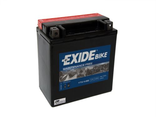 Motobaterie EXIDE BIKE Maintenance Free 12Ah, 12V, 200A, YTX14-BS