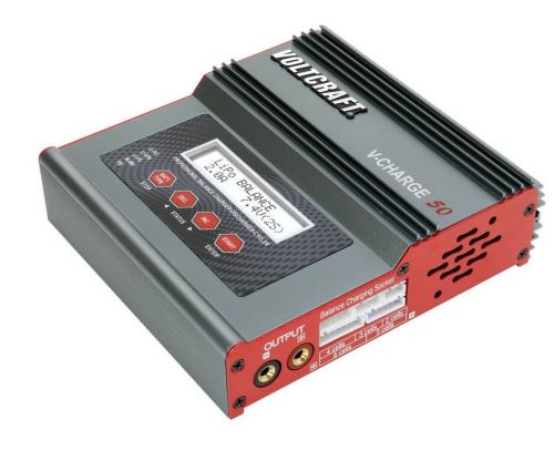 Modelářská multifunkční nabíječka Voltcraft V-Charge 50, 1416554, 12V, 230V, 7A