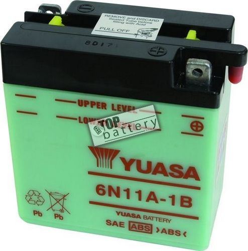 Motobaterie YUASA 6N11A-1B, 6V, 11Ah