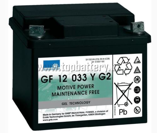 Trakční gelová baterie Sonnenschein GF 12 033 Y G2, 12V, 38Ah