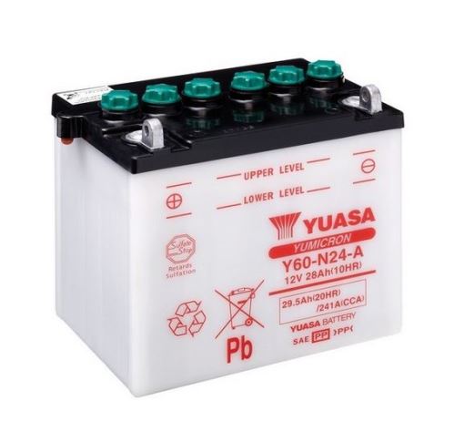 Motobaterie Yuasa Y60-N24-A, 12V, 28A