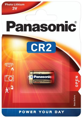 Baterie Panasonic CR2, Lithium, fotobaterie, 3V, (Blistr 1ks)
