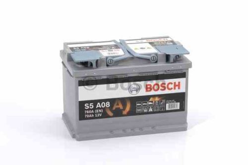 Autobaterie BOSCH S5A 080 Start Stop AGM, 70Ah, 12V, 760A, 0 092 S5A 080 (2)