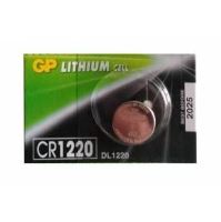 Baterie GP CR1220, Lithium, 3V, (Blistr 1ks)