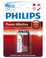 Baterie Philips Power Alkaline 6LR61, 9V (Blistr 1ks)