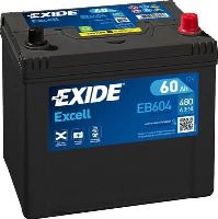 Autobaterie EXIDE Excell 12V, 60Ah, 4800A, EB604