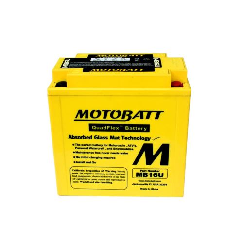 Motobaterie Motobatt MB16U, 12V, 20Ah, 240A (YB16B-A, YB16B-A1, YB16B-A2)