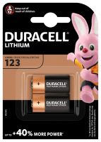 Baterie Duracell CR123, Lithium, fotobaterie, (blistr 2ks)