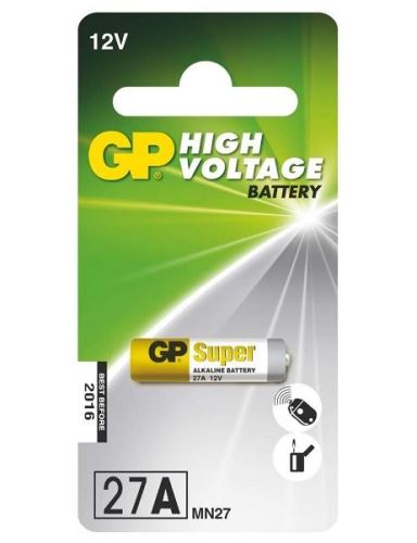 Baterie GP Alkaline 27A, MN27, A27S, 27A 12V, (Blistr 1ks)