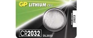 Baterie GP CR2032, Lithium, 3V, 1042203211 (Blistr 1ks)