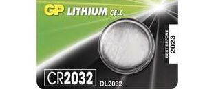 Baterie GP CR2032, Lithium, 3V, 1042203211 (Blistr 1ks) (2)