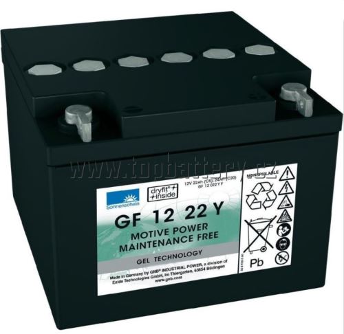 Trakční gelová baterie Sonnenschein GF 12 022 Y F, 12V, 24Ah