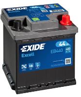 Autobaterie EXIDE Excell 12V, 44Ah 400A, EB440